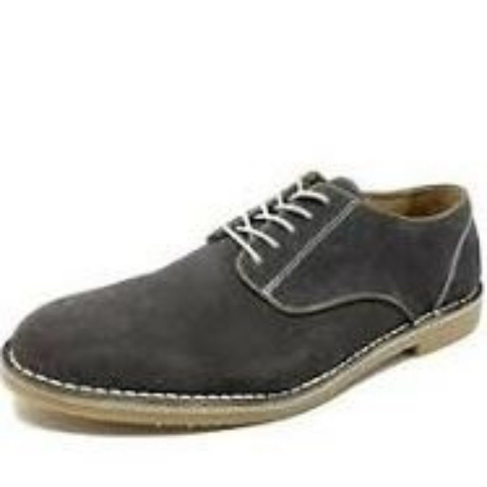 The Men's Store at Bloomingdales Crepe Plain Toe Gray Dress Shoes size 11.5 NEW